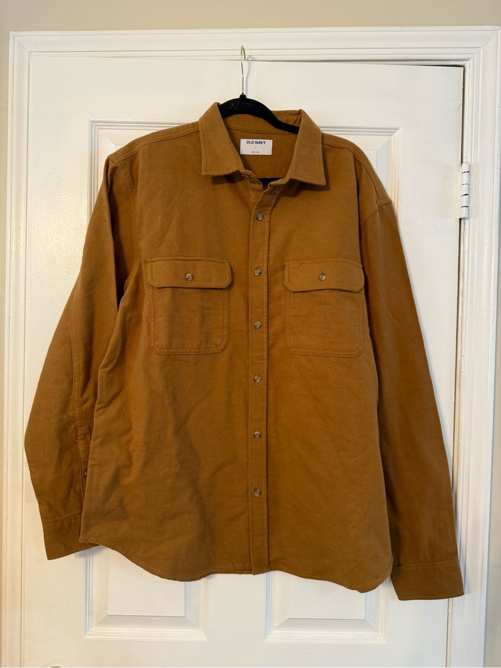 Old Navy Men's Caramel Brown Shirt Jacket